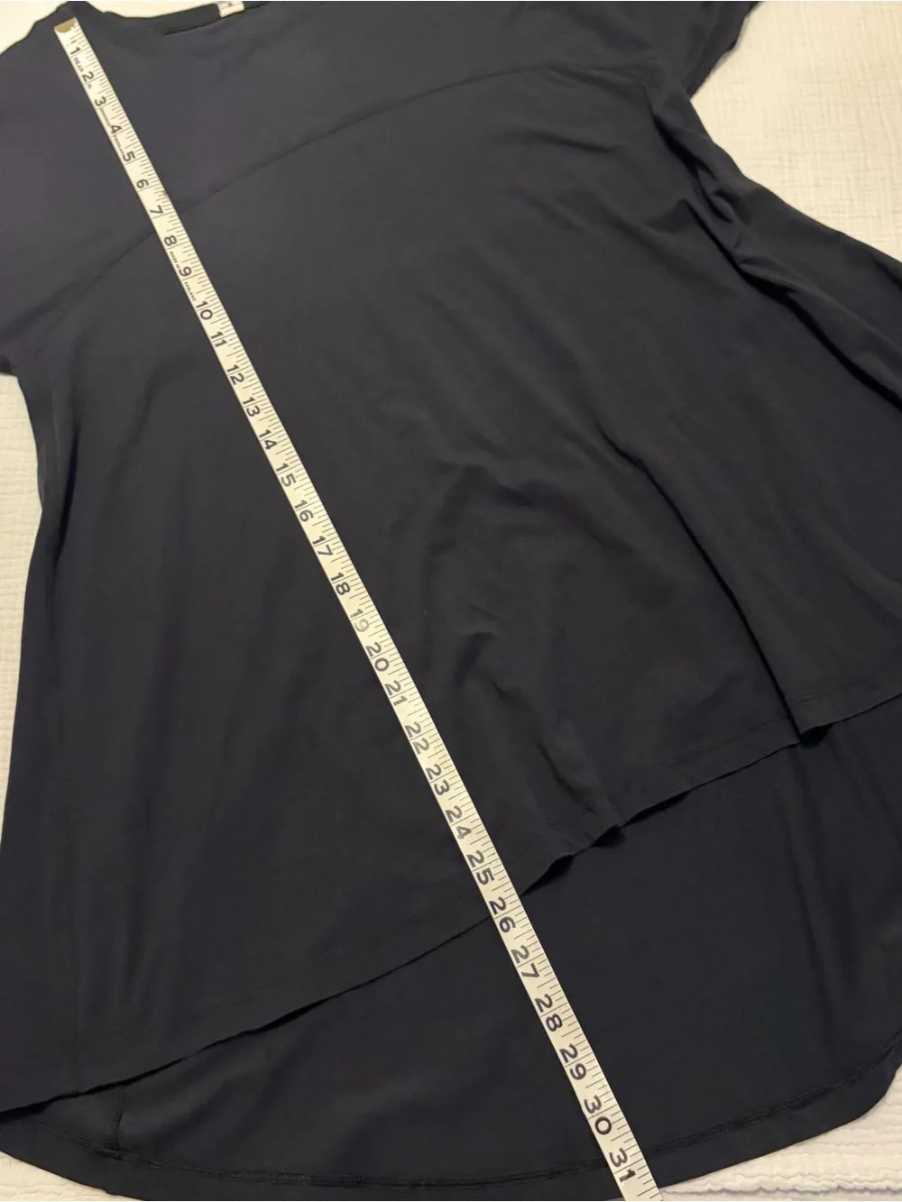 Lululemon Black Long Sleeve Curved Tunic Tee Sz 12 Large